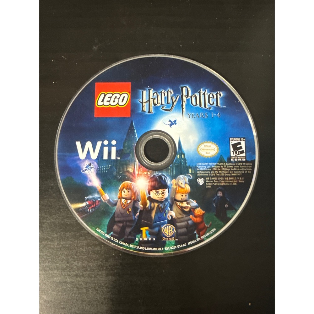 LEGO Harry Potter Years 1-4 Nintendo Wii Video Game RVL-R25E-USA-B0 Disc Only